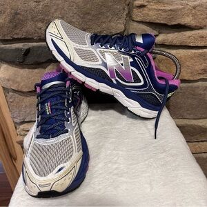 New Balance Athletic Shoes 860 v6 blue and‎ Purple Comfort Design